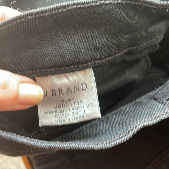 J BRAND sz29 Ruby laser leather lace stretch jeans - Picture 5 of 5